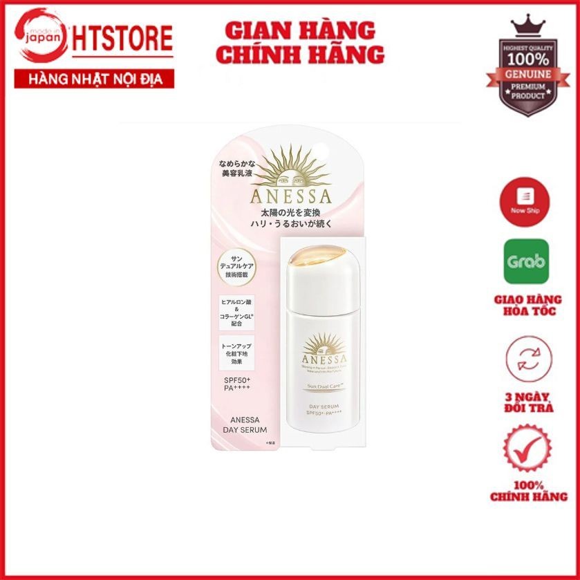 Serum Chống Nắng Dưỡng Da Nâng Tone Anessa Day Serum SPF50+ PA++++ nội địa Nhật