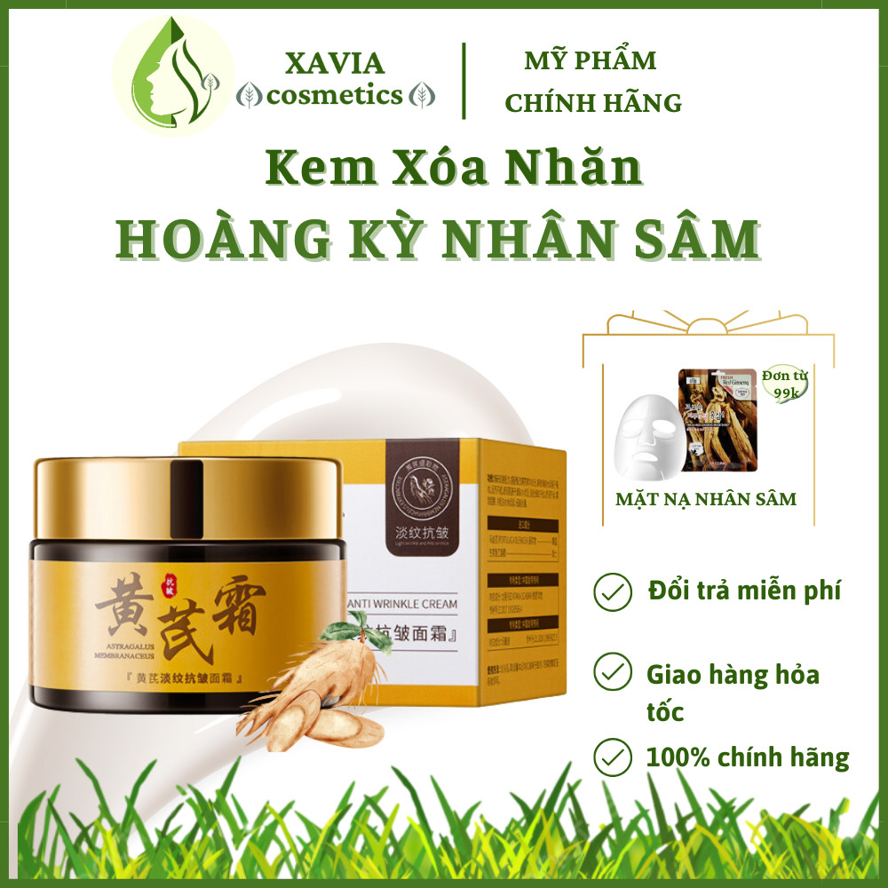 Kem xóa nhăn Hoàng Kỳ Nhân Sâm OSIYUN 50g - Kem dưỡng Hoàng Kỳ dưỡng ẩm, mờ nhăn, căng da, trẻ hóa níu kéo tuổi xuân