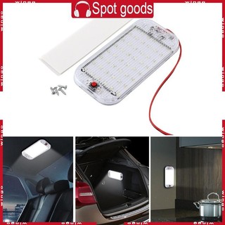 Đèn trần LED đọc sách ô tô GODD 48LED 12-24V có công tắc bật
