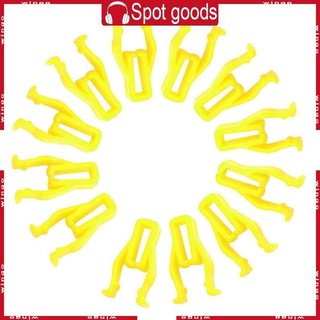 Godd 20 Chiếc Ô Tô Tự Động Màu Vàng Nhựa Đinh Tán 8 Mm Lỗ Hood Chống Đỡ Cần Hỗ Trợ Kẹp Dây Buộc