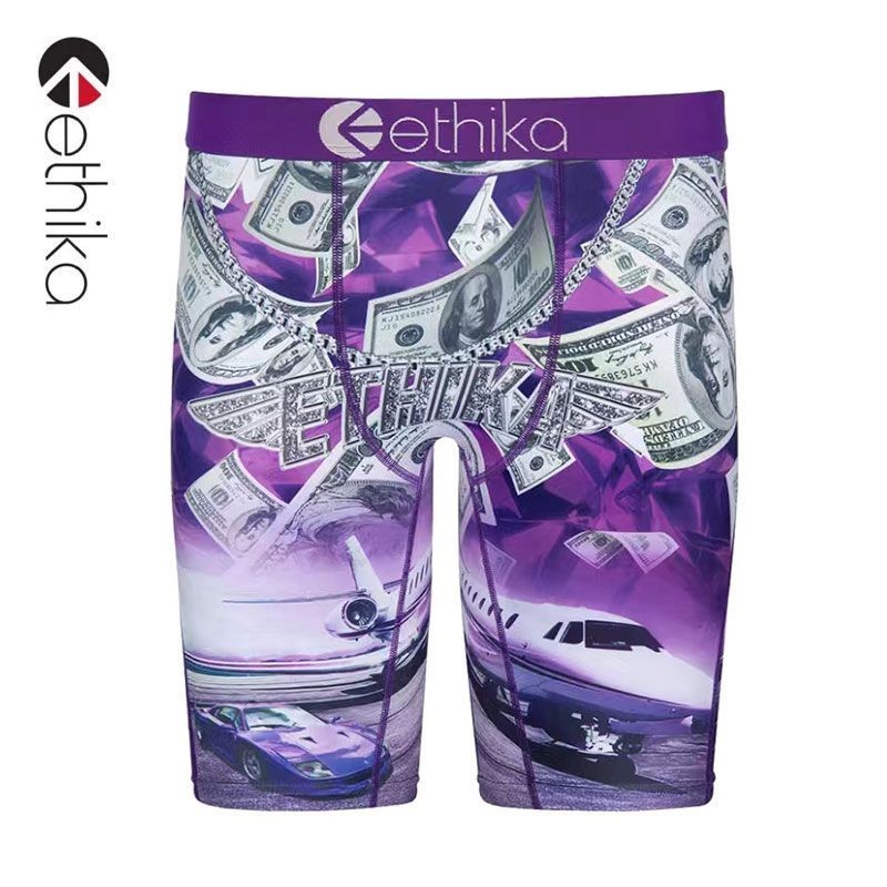 Ethika Quần Lót Nam Băng Lụa Thể Thao Mở Rộng Boxer Thanh Niên Thoáng Khí Dạo Phố Độc Đáo Quần Short