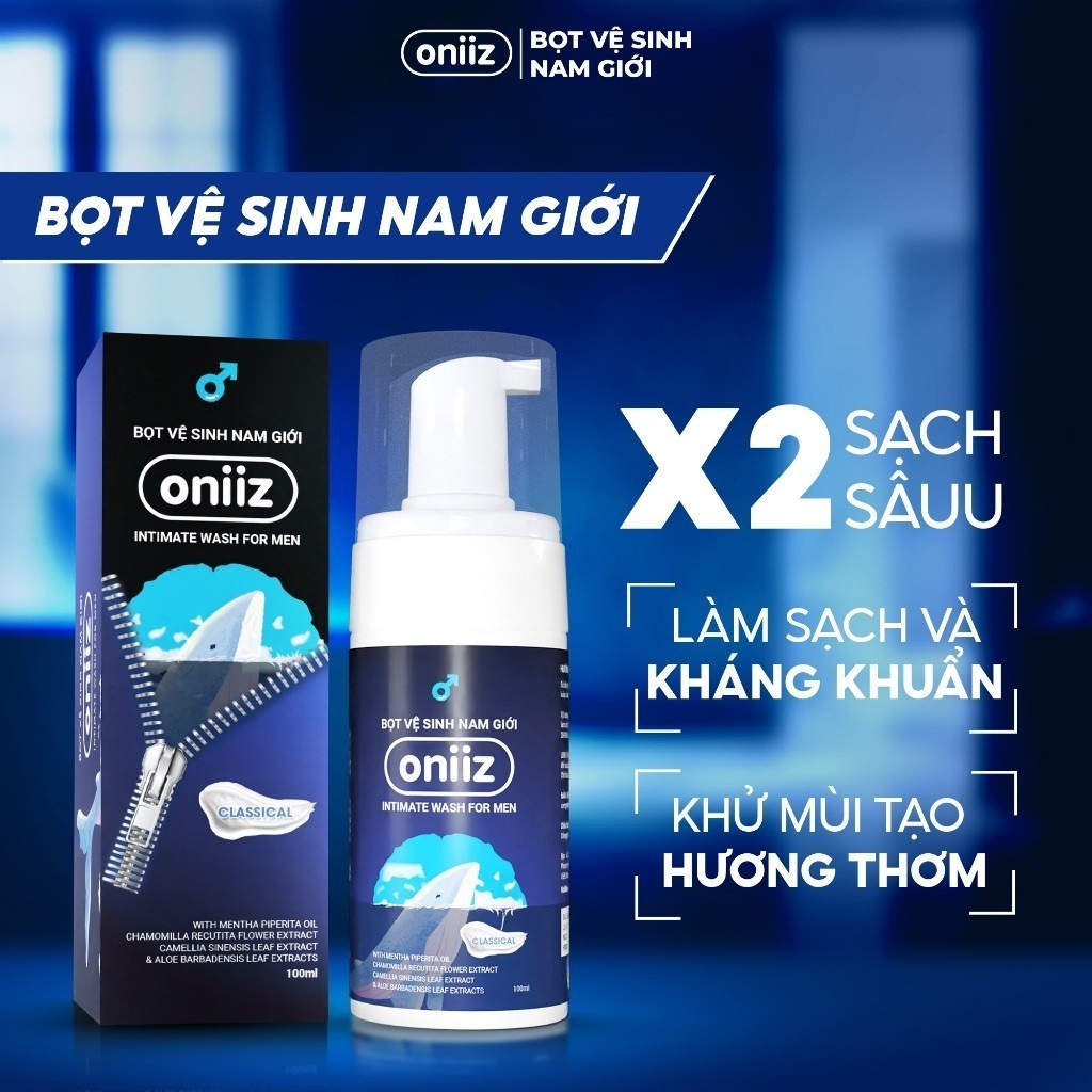 Oniiz Bọt vệ sinh nam giới Oniiz, dung dịch nam tạo bọt mịn