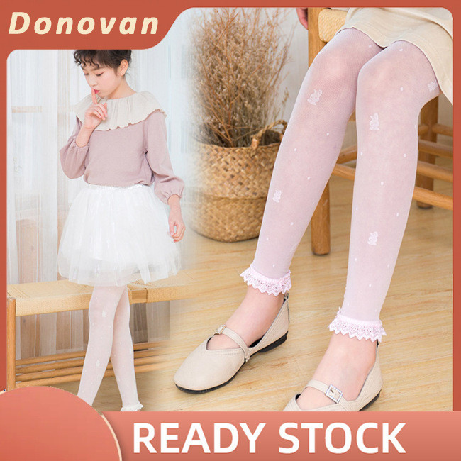 Quần legging siêu mỏng mùa hè cho bé gái donovan Quần legging ren 3-12 tuổi