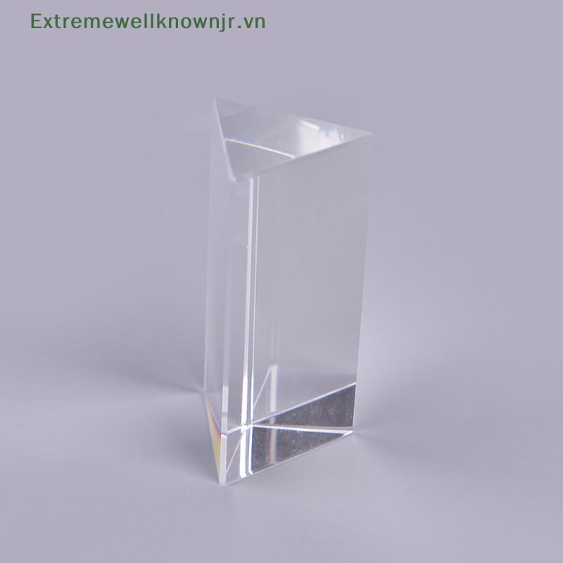 Ervn 30 * 30 * 60mm Lăng kính hình tam giác BK7 Lăng kính quang học Vật lý thủy tinh Giảng dạy khúc xạ HOT | BigBuy360 - bigbuy360.vn
