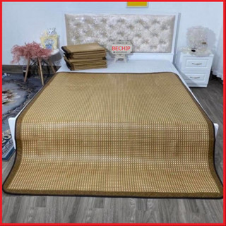 Chiếu mây điều hòa cao cấp, Chiếu Điều Hoà Sợi Mây Lót Lụa 2 Lớp, thoát mát dễ vệ sinh hàng đẹp chất lượng