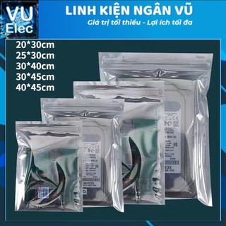 Set 100 Túi Zip Chống Tĩnh Điện Có Thể Tái Sử Dụng Cho Bảng Mạch pcb / Thẻ Mạng