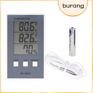 [Buran] LCD 1 / 2 / 3 Bonrich CX-201A °C /°Nhiệt kế kỹ thuật số F Màn hình tối thiểu trong nhà / ngoài trời