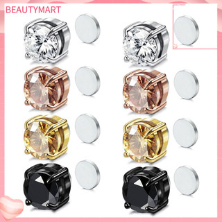 [Bst] 1 Kẹp Tai Không Xuyên Không Đau ic Hình Học Sáng Mồi Nam Nữ Cubic Zirconia Kẹp Bông Tai Trang Trí Trang Sức Quà Tặng Cho Bữa Tiệc