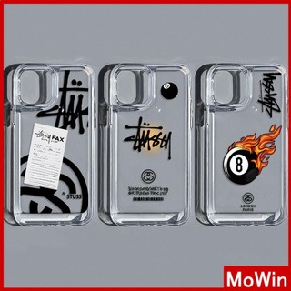 Mowin - Dành cho iPhone 15 Pro Max Trường hợp rõ ràng TPU Mềm mại Nút mạ điện Bảo vệ Máy ảnh chống sốc Logo hợp thời trang Tương thích với iPhone 14 13 12 11 XS XR 7Plus 8Plus
