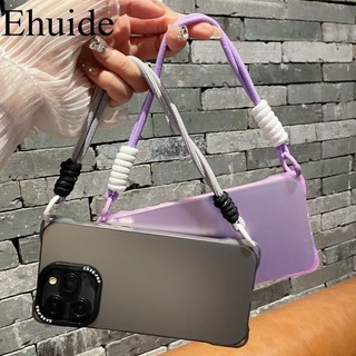 Ốp Lưng Dây Đeo Cổ Tay Chống Sốc Cho IPhone 13 12 11 14 15 Pro Max Plus 15Plus Dây Ngắn Bốn Góc Cứng IMD Dây Nhựa Bao Da
