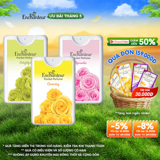 Combo 3 Nước hoa bỏ túi Enchanteur Charming & Delightful & Romantic 18ml/hộp
