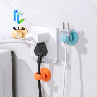 Giá đỡ lưu trữ phích cắm GOFIDIN, Móc cắm không cần đinh dính tường, Giá đỡ phích cắm điện bằng nhựa thực tế Phòng tắm