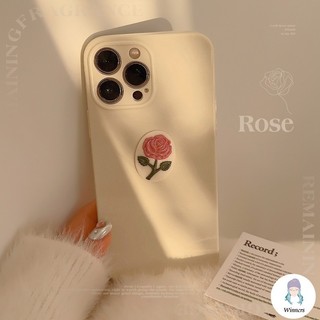 Ốp Điện Thoại Hoa Hồng 3D Hoa Hồng Cho IPhone 15 14 Plus 13 12 11 Pro Max 15 16 Pro Max Chống Sốc Tươi Mỏng Mềm Mại Da TPU Ốp lưng Di Động