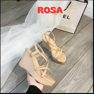 (Xả kho) Ảnh thật Giày đế xuồng dây mảnh chéo - xuồng lưới 9p - CG-0375- Rosa factory