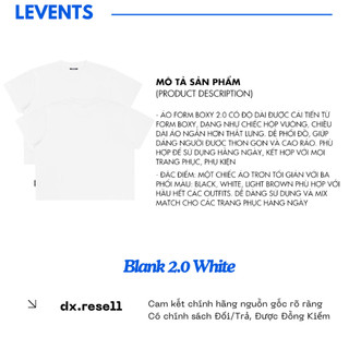 Áo Thun Levents Blank Boxy 2.0 Tee