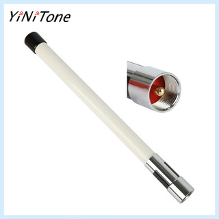 Nl-350 Trắng PL259 Đài Phát Thanh Ô Tô UHF 400-500 MHz Ăng Ten Sợi Thủy Tinh Trên Không Tăng Cao