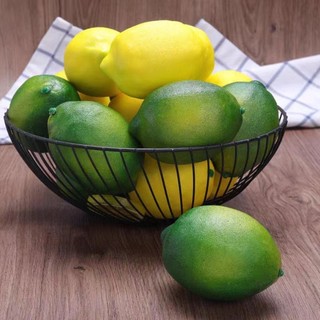 [Welv] 6 Quả chanh nhân tạo bằng nhựa trái cây giả để trang trí nhà cửa Đạo cụ chụp ảnh