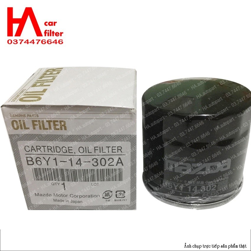 Lọc dầu nhớt Mazda 2, Mazda 3, Mazda CX-5, Mazda 323, Mazda 626, Mazda CX-3. (MZD)