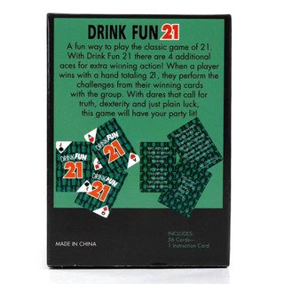 Drink Fun 21 Card Game Drunk Game
