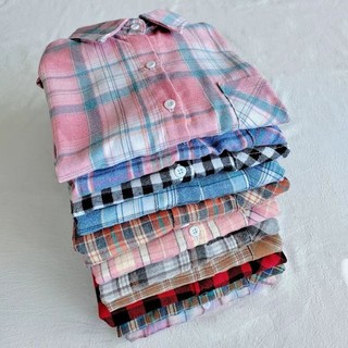 Phụ Nữ Thu Đông 2023 Kích Thước Lớn Kẻ Sọc Áo Sơ Mi Dài Tay Top Chải Phong Cách Mới Preppy Phong Cách Slim-Fit Đáy Áo YZR3