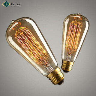 Sẵn sàng! 40w 60w E27 220-240v Edison Bóng đèn, Bóng đèn sợi W màu vàng cổ điển Trang trí nhà cà phê Phong cách công nghiệp