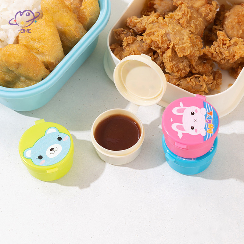 {Maysuper} Bình đựng nước sốt gia vị Mini dễ thương Hộp đựng Salad sốt cà chua di động Bento {VN}