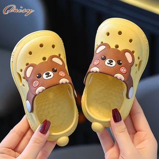 CROCS Dép xỏ ngón Daisy Kids Nền tảng hoạt hình thời trang bé trai chống trượt cá sấu đi biển