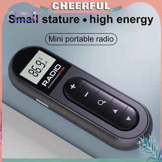 [Chee] Đài FM bỏ túi Mini 76-108MHZ Đài phát thanh Lavalier có thể sạc lại để họp thể thao