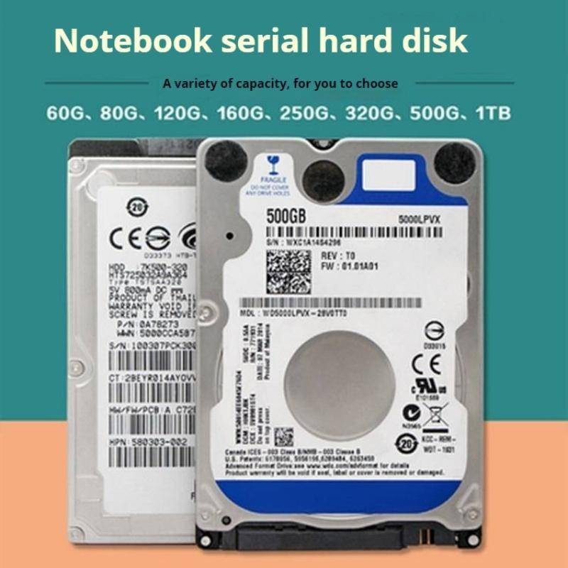 160GB 250GB 320GB 500GB 1TB 2TB Ổ cứng máy tính xách tay bên trong Máy tính xách tay Thành phần 2.5H