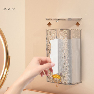 Mcehkf Hộp Đựng Khăn Giấy Acrylic Treo Tường Trong Suốt Hộp Đựng Khăn Ăn Phòng Tắm Hộp Giấy Khăn Giấy Hộp Đựng Mới