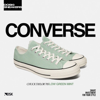 （Full Box）Giày sneakers *_Converse 70S Low Green Mint Cao cấp