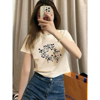 Áo  Croptop Thun Ngắn Tay  Cổ Tròn Cotton 100% Cao Cấp SWELEE 0033