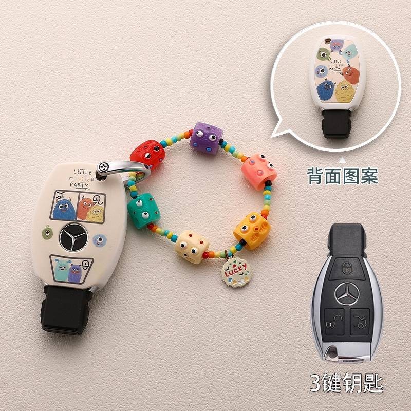 Ốp Chìa Khoá Mercedes-Benz C260l Glc300l C200l C260l Gla200 W204 W212 GLC GLA W205 Vỏ Chìa Khoá Ô Tô