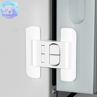 Thewoodfameing mới 1 chiếc tại nhà tủ lạnh khóa an toàn tủ lạnh tủ đông khóa cửa đa chức năng khóa an toàn trẻ em bảo vệ an ninh en