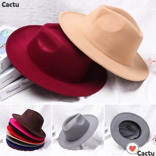 Mũ cao bồi Panama vành rộng phong cách vintage thời trang cho nam nữ