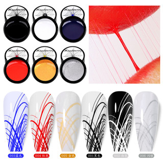 Dây vẽ gel móng tay ba lan nhện web varnish tranh lót diy thiết kế móng tay keo sơn mài lụa uv keo dụng cụ làm móng tay