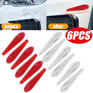 6 Chiếc Xe Chống Va Chạm Dải Cho Đầu Đuôi Đèn Đa Năng Ô Tô Bên Ngoài Bảo Vệ Miếng Dán Spoiler Thân Trang Trí Dải Cho Tự Động Viền