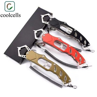Coolcells Kẹp câu cá bằng kim loại, Bắt cá Kẹp thoải mái Kìm mũi cá, Chống trượt Không ướt Tay hợp kim nhôm Câu cá Lip Grip Grabber Breaker Phụ kiện