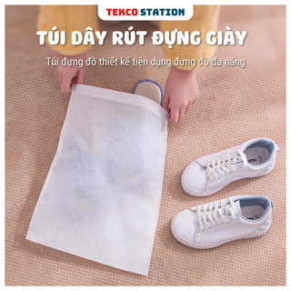 Túi Đựng Giày Dép, Quần Áo Dây Rút / Túi Bảo Quản Đồ Dùng Chống Bẩn (Trắng)