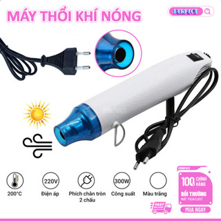 Máy Khò Nhiệt Cầm Tay 300W/220V - Thổi Hơi Nóng 200°C - Co Màng, Gói Quà, Hàn Kim Loại