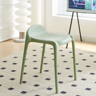 Bắc Âu Đơn Giản Ghế Nhựa Hộ Gia Đình Bàn Cà Phê Ghế Nhỏ Ghế Nhỏ Phòng Khách Người Lớn Trẻ Em Phân Cao