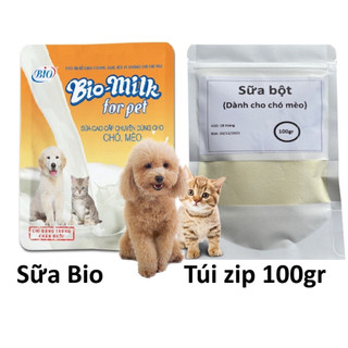 Sữa Cho Chó Mèo Bio Milk - Sữa bio milk 100g Sữa chua uống Sữa bột dinh dưỡng thú cưng SZ