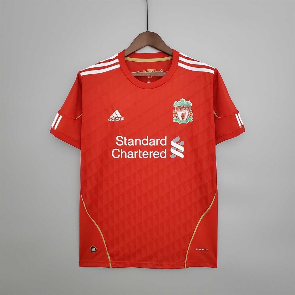 10 12 LFC Retro Soccer LIV Jersey Nhà Retro Bóng Đá Jersey Áo Bóng Đá