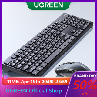 Bàn phím không dây UGREEN 2.4g 104 phím cho MacBook Pro iPad Pro Huawei Matebook PC