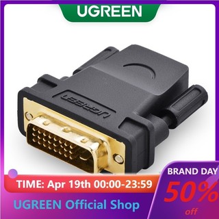 Đầu chuyển đổi UGREEN HDMI ổ cắm sang DVI 24+1 cổng cắm 1080P HDTV tiện lợi
