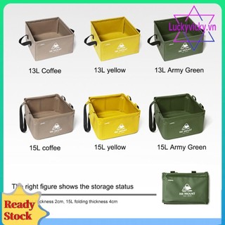 Xô có thể gập lại Chậu rửa cắm trại có thể gập lại Hộp đựng nước du lịch ngoài trời