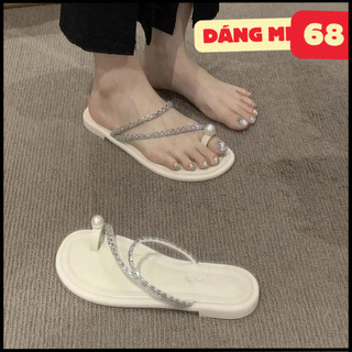 Dép Xỏ Ngón Nữ Hot Trend Phối Quai Xoàn DD-1232