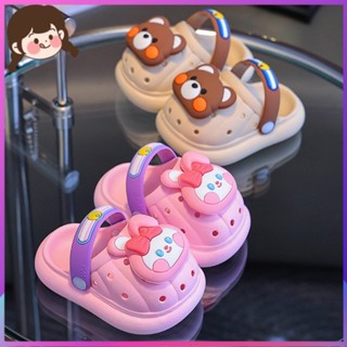 Dép Trẻ Em Mùa Hè Baotou Chống Trơn Trượt Lỗ Bé Gái Thỏ Dễ Thương 1-6 Tuổi 3 Trẻ Sơ Sinh Tập Đi Bé Trai Giày Sandal LMHN