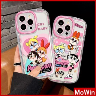 Mowin - Dành Cho iPhone 15 Pro Max iPhone 11 Ốp Lưng Sáng Bóng Trong Suốt Túi Khí Chống Sốc Mềm TPU Bảo Vệ Cameracô gái bay Tương Thích Với iPhone 14 Pro Max 13 11 12 XR XS