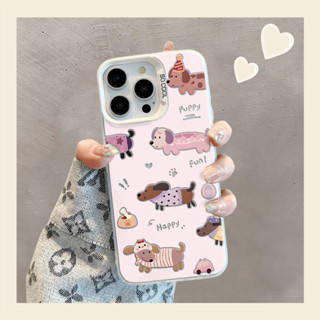 Ốp lưng cho chó iPhone 15 14 13 12 11 Pro Max X Xr Xs Max 7 8 Plus SE2020 / Realme / OPPO / VIVO / Xiaomi / Redmi Clear Soft Cover Full Cover Vỏ chống sốc